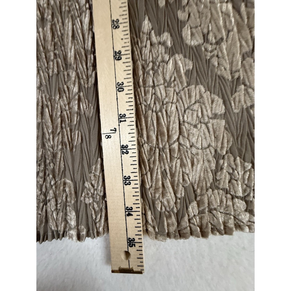 Chicos Burnout Velvet Covering Ruana Kimono One Size Floral Illusion Taupe NEW - Picture 8 of 8